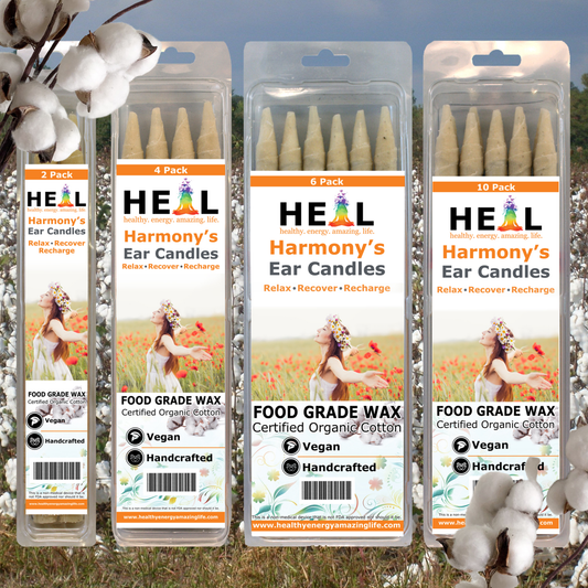 Unscented Ear Candles by Doc Harmony: 2-Pack