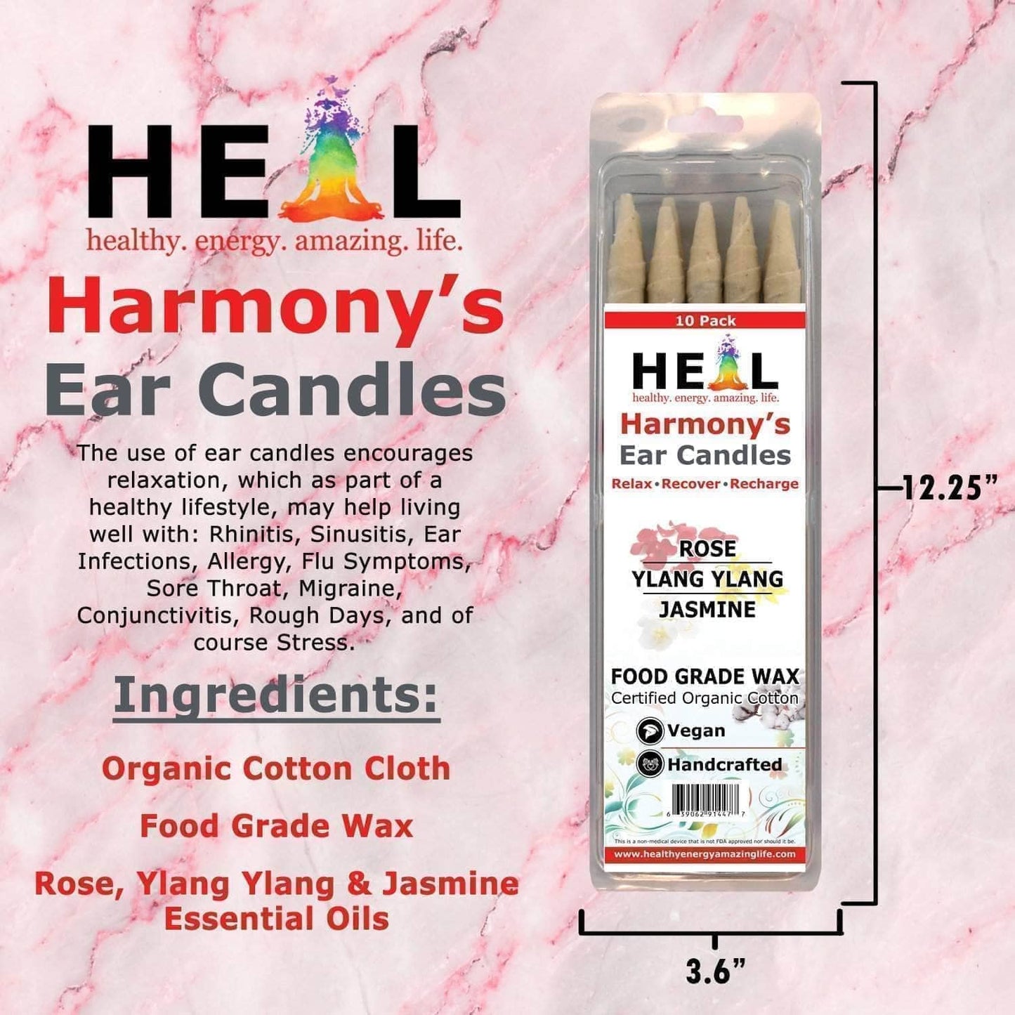 Love Ear Candles by Doc Harmony: 2-Pack