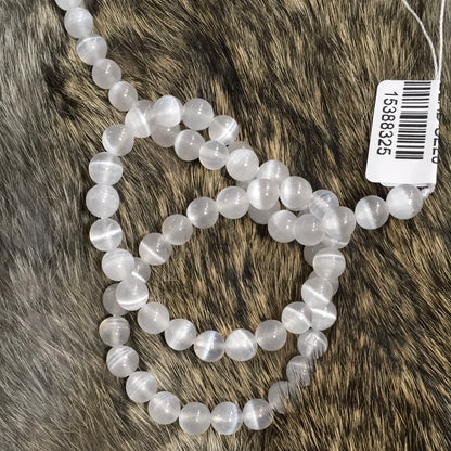 Selenite Bead Strands