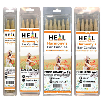 Unscented Ear Candles by Doc Harmony: 2-Pack