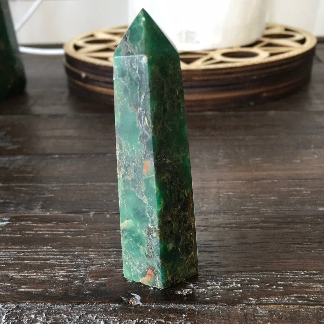 Green Zyosite Points