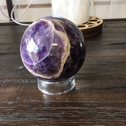 Chevron Amethyst Sphere