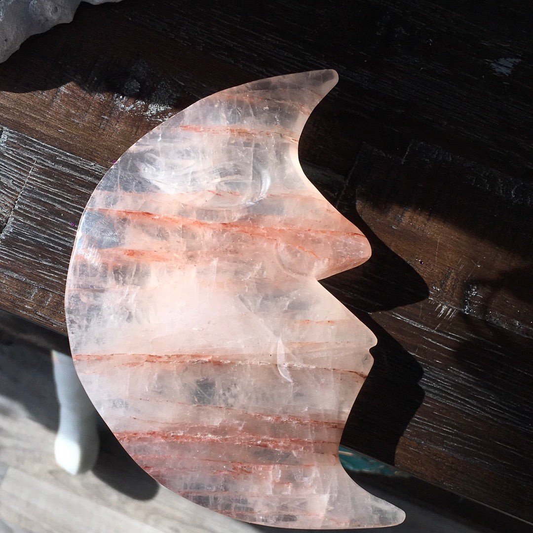 Fire Quartz Moon 5.5"