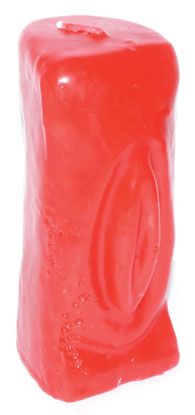 5 1/2" Red Female Gender candle