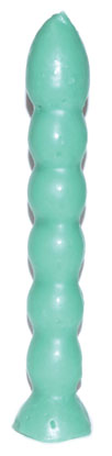 9 1/2" Green 7 Knob Candle