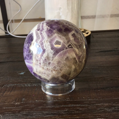 Chevron Amethyst Sphere