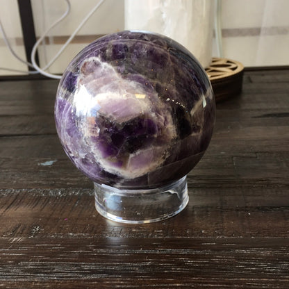 Chevron Amethyst Sphere