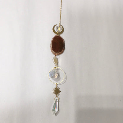 Agate slice sun catchers