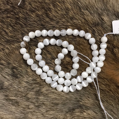 Selenite Bead Strands