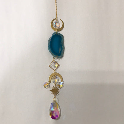 Agate slice sun catchers