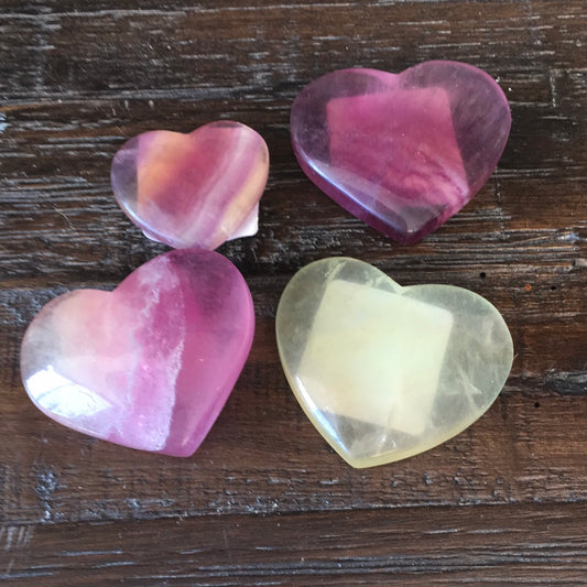 Candy Fluorite Hearts