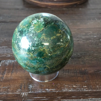 Green Zyosite Spheres