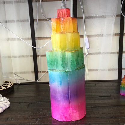 Rainbow Selenite Towers