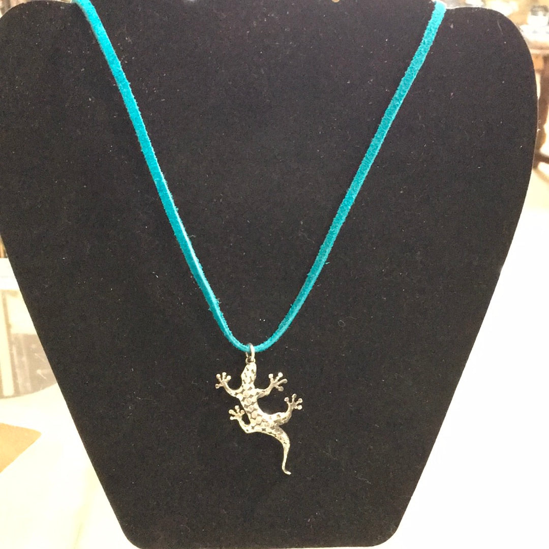 Sterling Silver Lizard Pendant