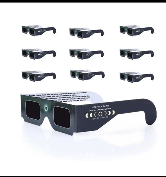 ISO Certified Solar Eclipse Glasses