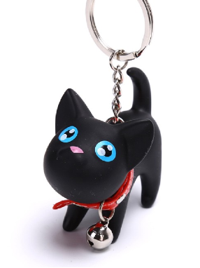 Black Cat Keychain