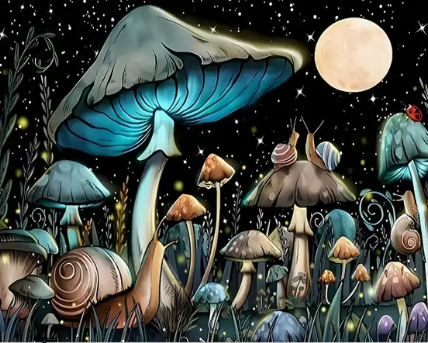 Mushroom Tapestry 59 x 79