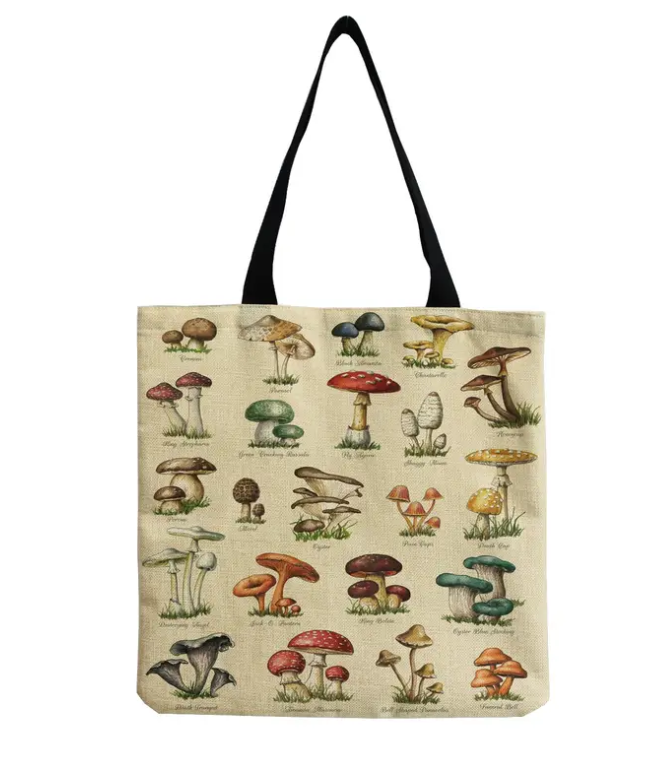 Herbology Mushroom Tote Bag