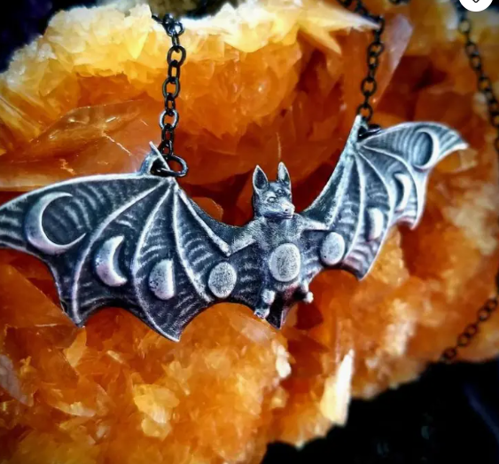 VAMPIRE BAT Moon Phase Necklaces