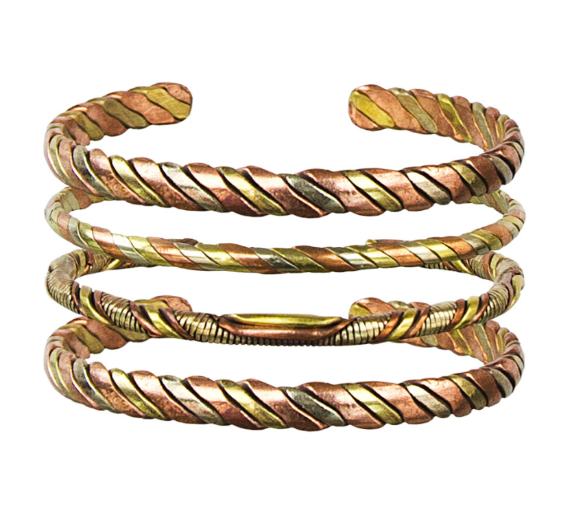 Assorted Copper Twist Wire Bracelets