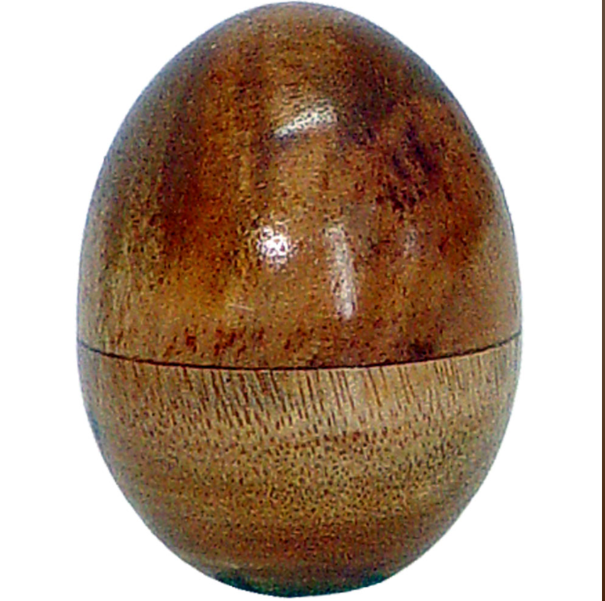 Egg Wood Shaker Rattle