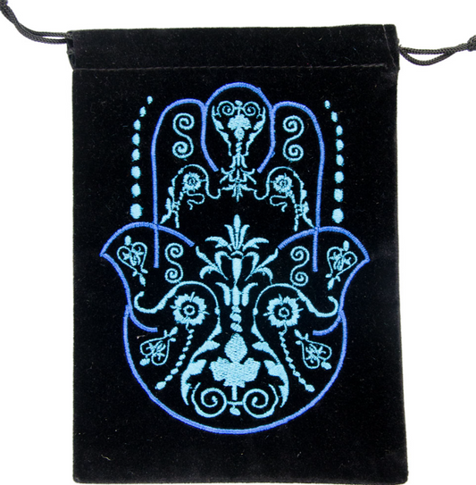 Fatima Hand Velvet Card Bag