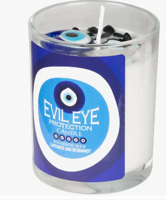 Evil Eye Glass Jar Candle