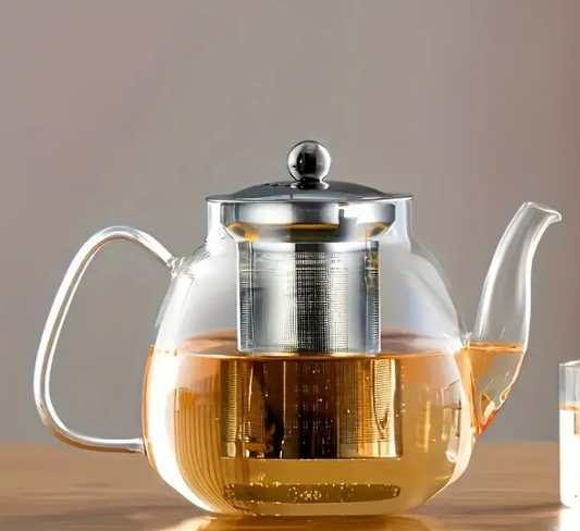 Glass Teapot With Infuser, Lid  (33.8 oz.)