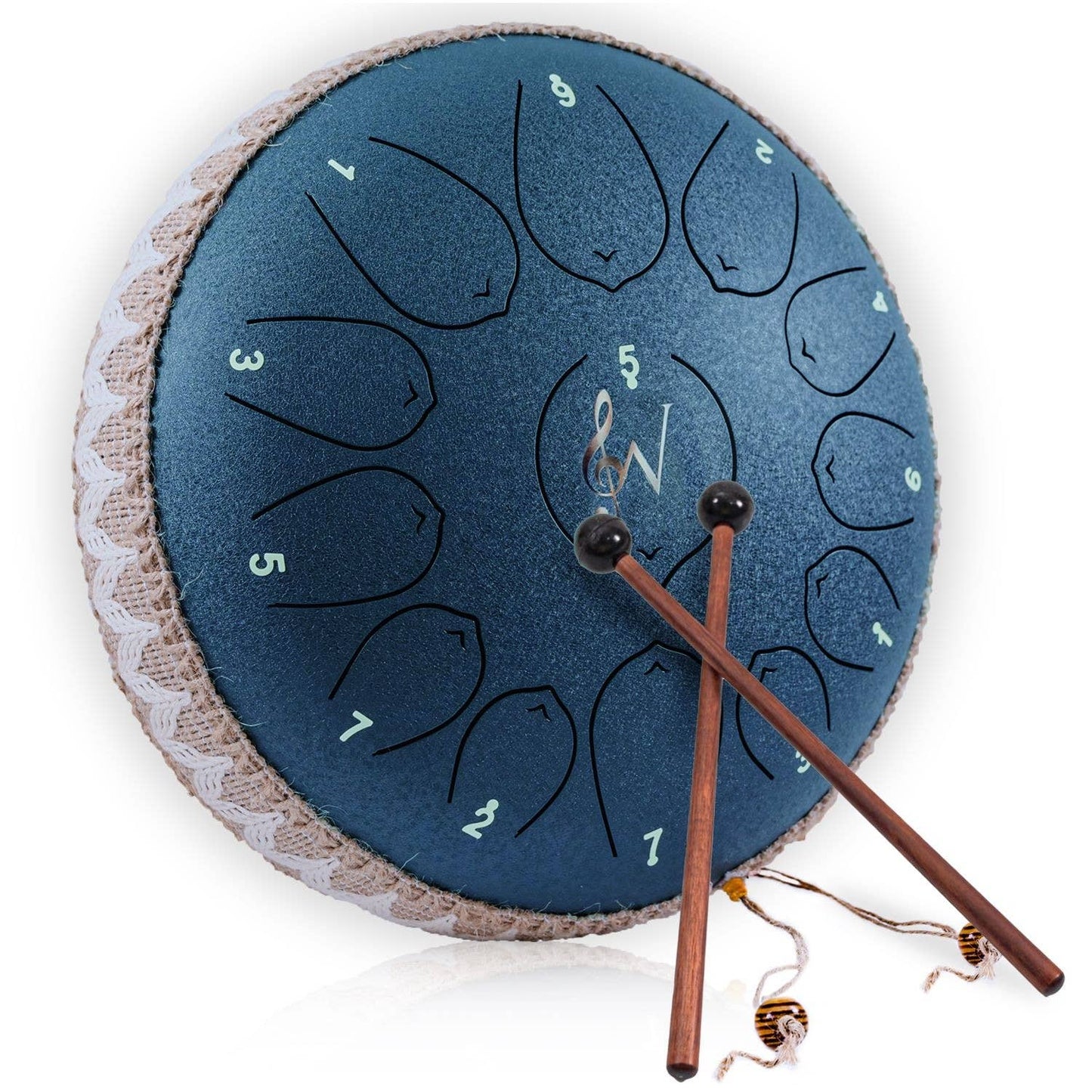 Wise Harmony Steel Tongue Drum 12 Inch 13 Notes: Red