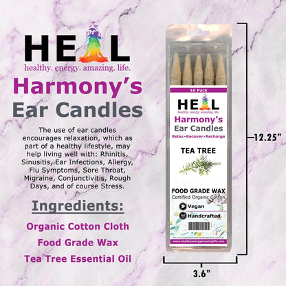 Tea Tree Ear Candles by Doc Harmony: 2-Pack