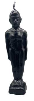 Black Male Figure Candle 7"