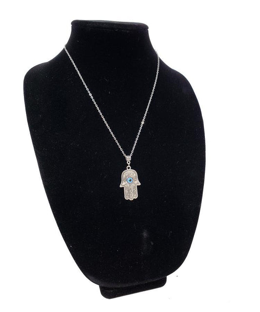 Hamsa Hand Evil Eye bead Necklace