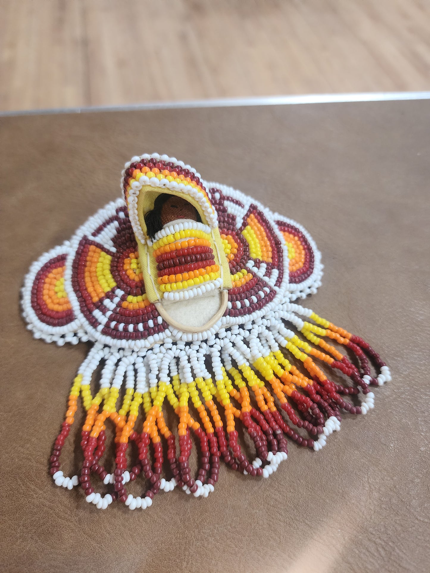 Native American Beaded Hair Barrette