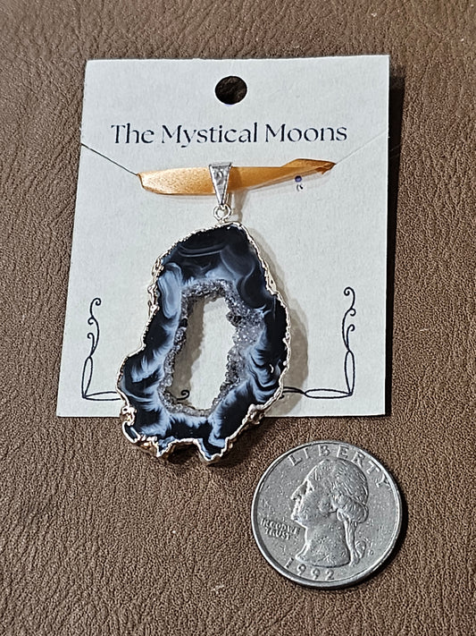 Agate Geode Pendant