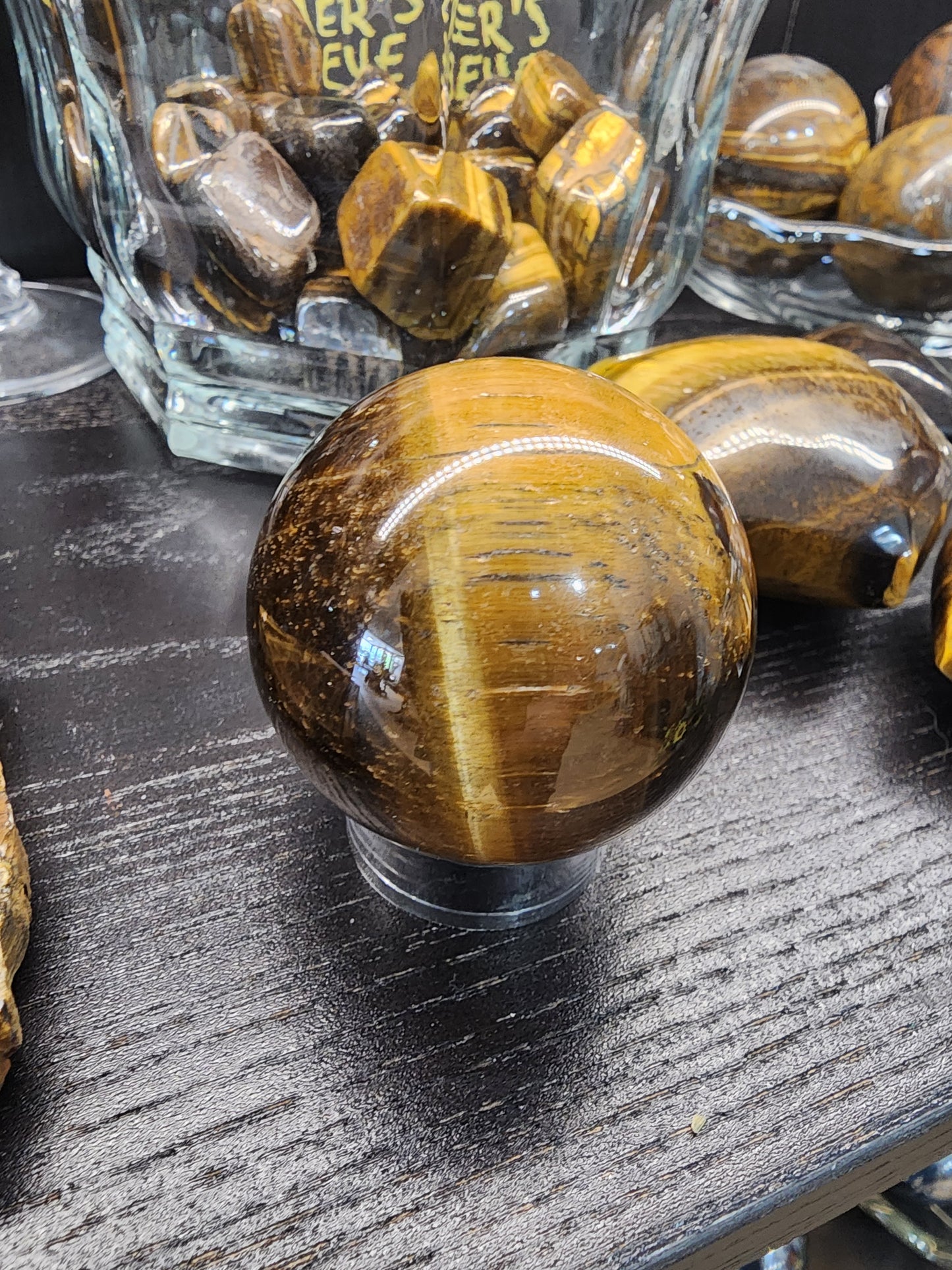 GOLDEN TIGERS EYE SPHERES