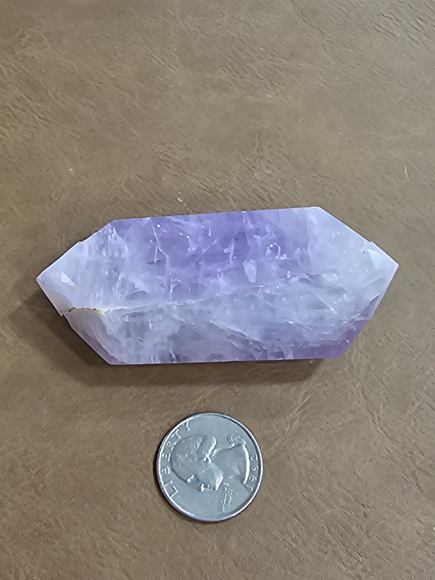 Double Terminated Amethyst  with Rainbows