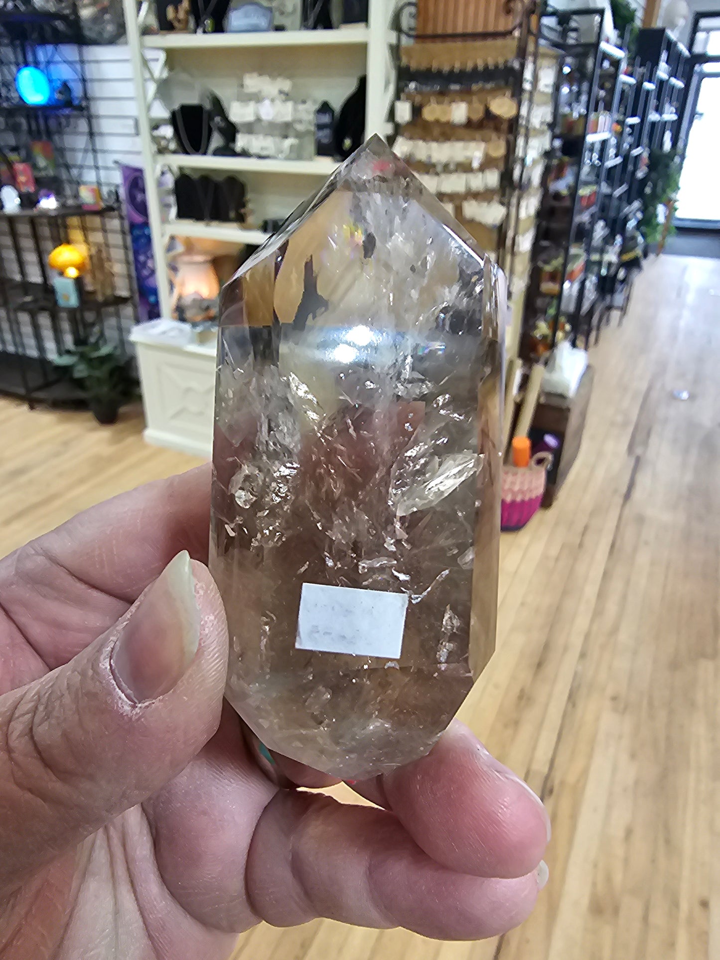 Double Terminated Smoky Quartz with Rainbows