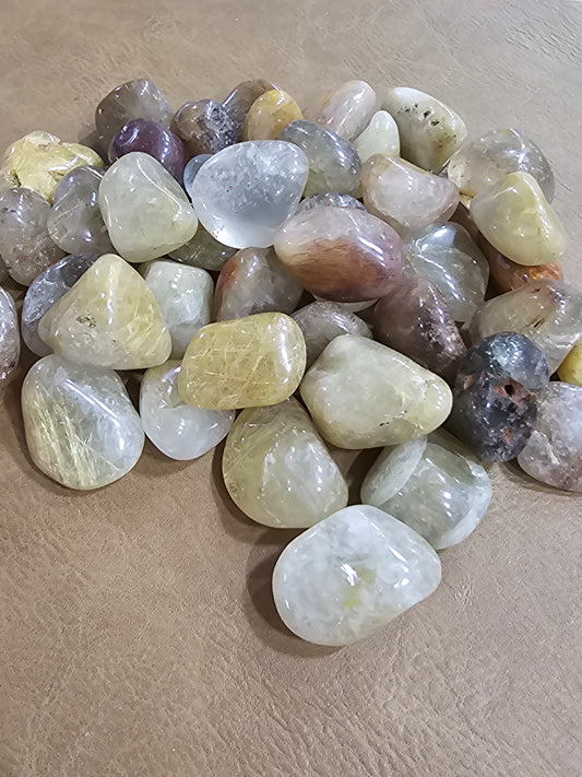 Gorgeous Copper Rutilated Quartz Tumbles