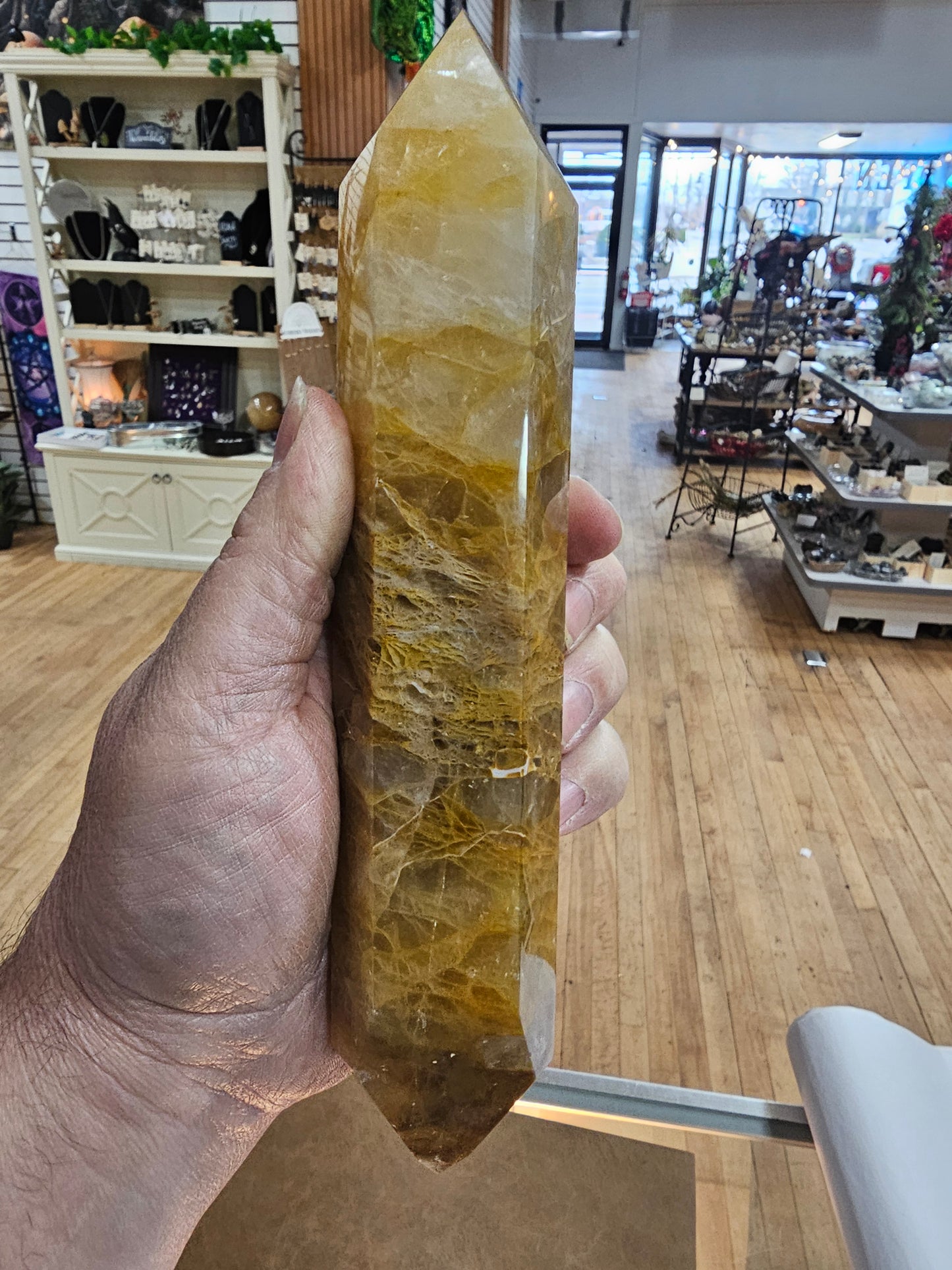 Double Terminated Golden Healer Quartz (9")