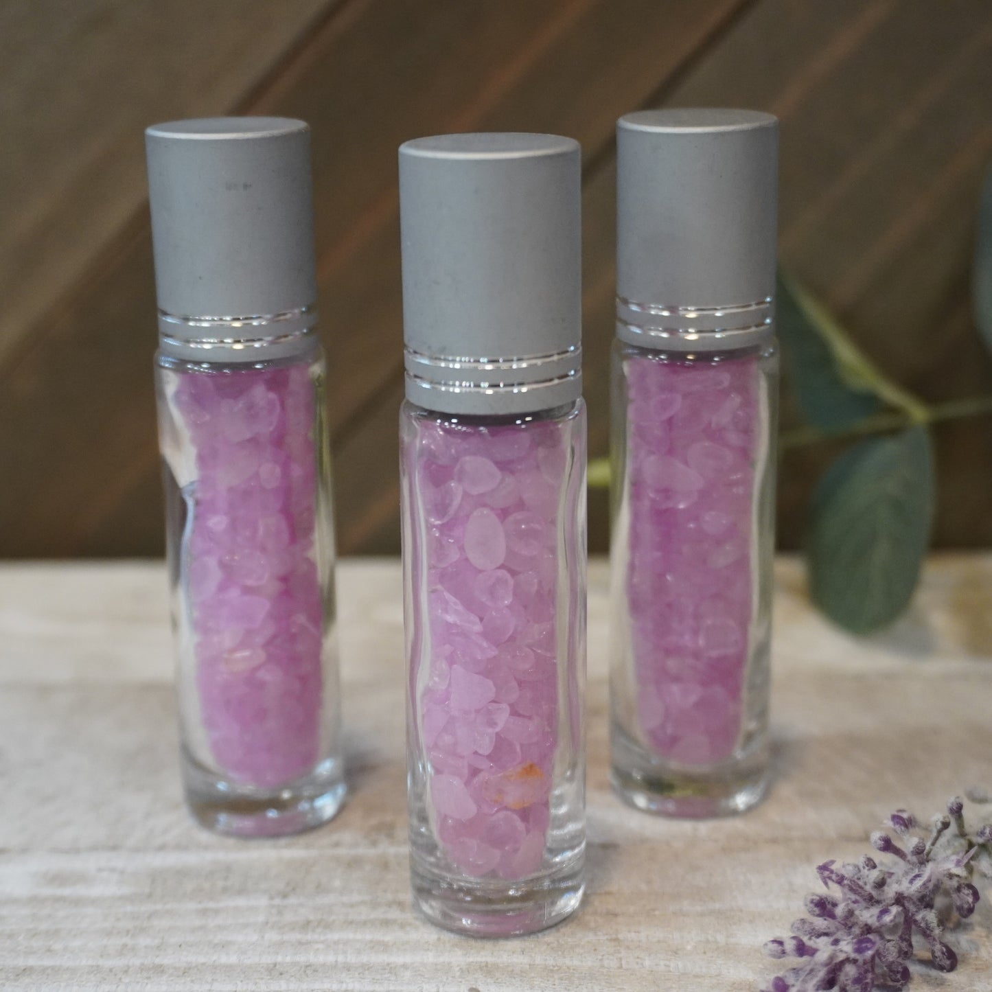 Essential Oil Roller with Crystal Chips