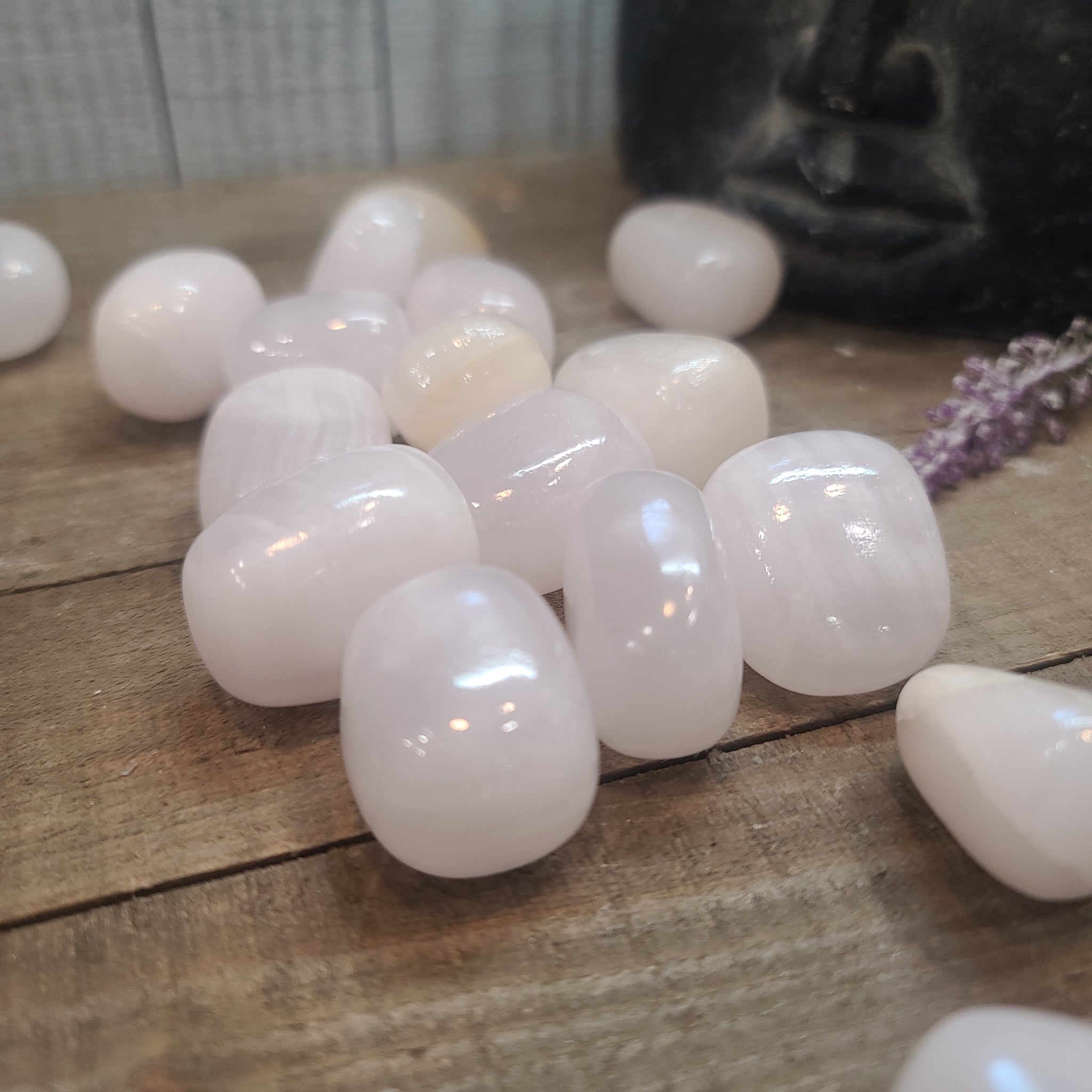 Pink Calcite Tumbles