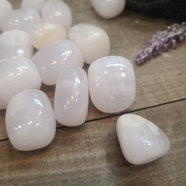 Pink Calcite Tumbles