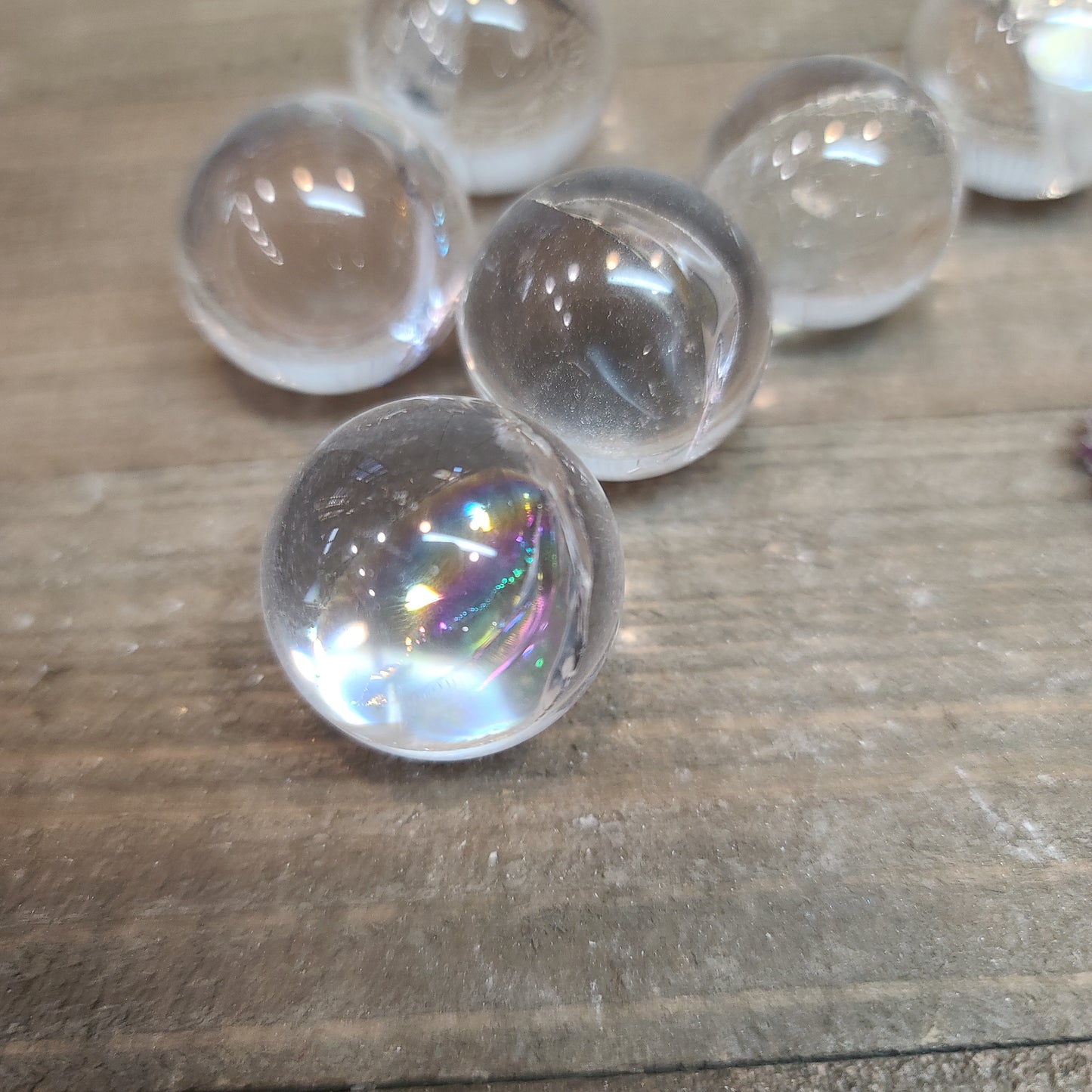 Quartz - Clear Crackle Sphere