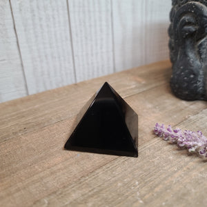 Black Obsidian Pyramid 1.5"