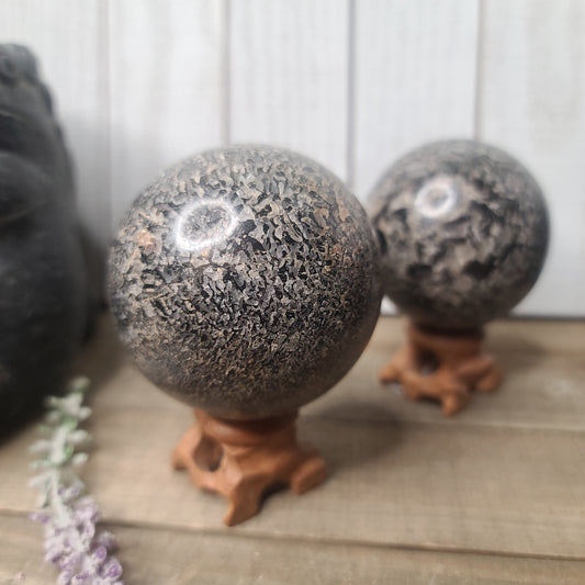 UNIQUE FINE Black Tourmaline Spheres