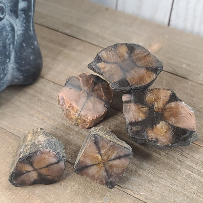 Chiastolite Cross Stone Unique and RARE!!!!!! Quartz