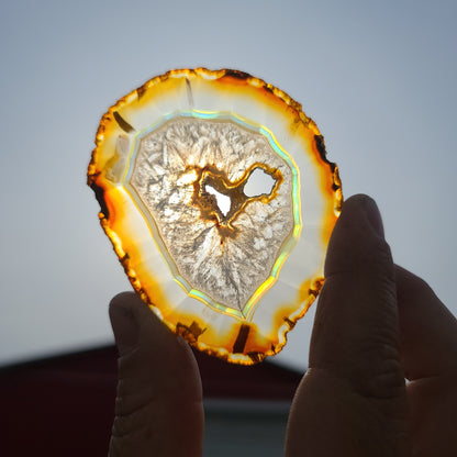 Iris Rainbow Agate Slices