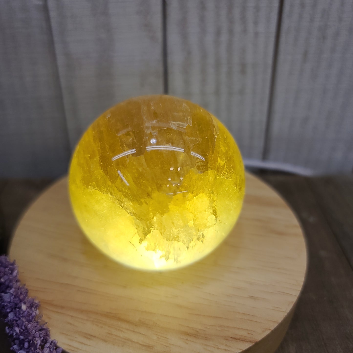 Golden Yellow Fluorite Spheres