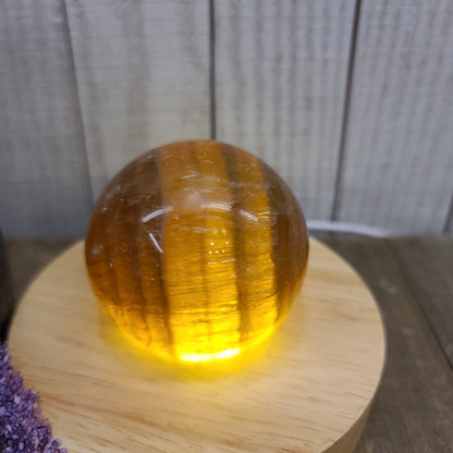 Golden Yellow Fluorite Spheres