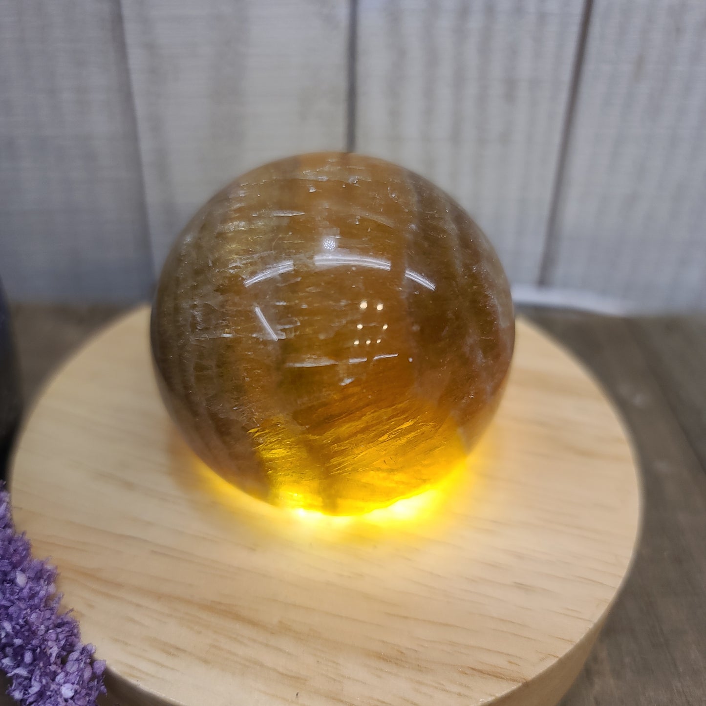 Golden Yellow Fluorite Spheres